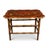 Early Mid Century Chinese Wood Table With Bamboo Wood Base For Sale