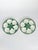 These are the dimensions of a single plate. Charming pair of French majolica oyster plates featuring six shell-shaped...