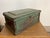 Early 20th Century Rustic Green Painted Wooden Storage Chest or Trunk For Sale - Image 4 of 14