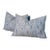 Lee Jofa Drayton Denim 14x20" Lumbar Pillows - Set of 2 For Sale