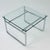 Glass Mid-Century Bauhaus Coffee Table Chrome and Glass, France, 1980s For Sale - Image 7 of 11