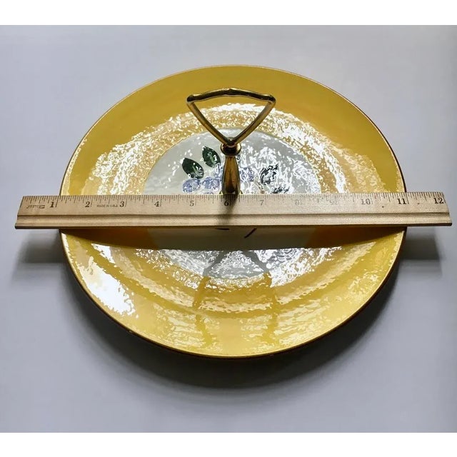1950s 1950s Stangl Pottery "Blueberry" Handled Plate For Sale - Image 5 of 12