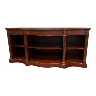 2008 Ethan Allen Newport Mahogany Library Console For Sale