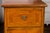 A pair of Italian neoclassical walnut bedside tables from the early 19th century, with banding and fluted tapering legs....
