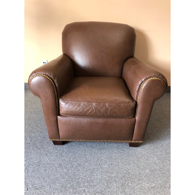 Leather Classic Club Chair Chairish