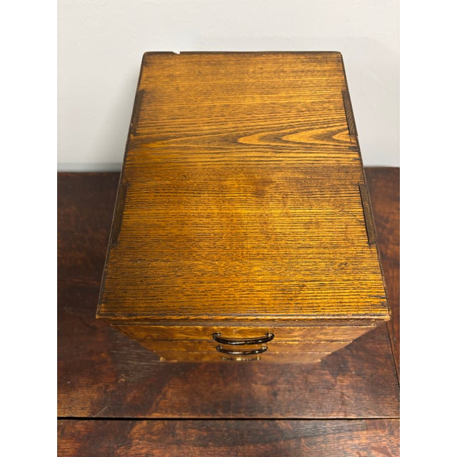 Antique English Tabletop Chest of Drawers For Sale - Image 4 of 8