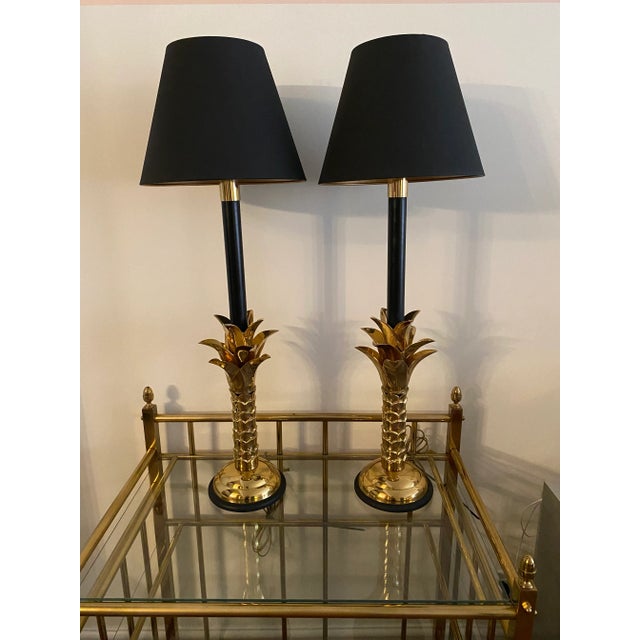 Mid 20th Century Frederick Cooper Hollywood Regency Palm Tree Table Lamps - a Pair For Sale - Image 11 of 11