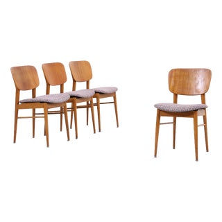 Vintage Teak Chairs, 1960s, Set of 4 For Sale