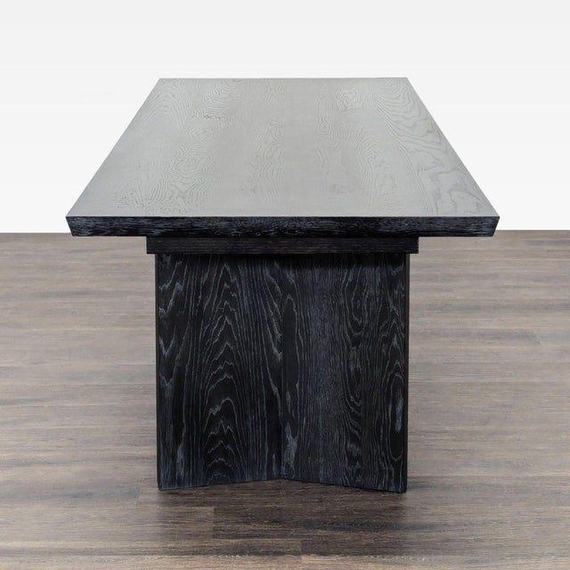 2020s Williams Sonoma Knife Edge Expandable Dining Table For Sale - Image 5 of 9