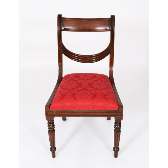Vintage Regency Revival Swag Back Dining Chairs, Set of 22 For Sale - Image 13 of 17
