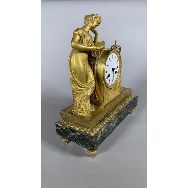 Antique Directoire Clock, 1800 For Sale - Image 9 of 10