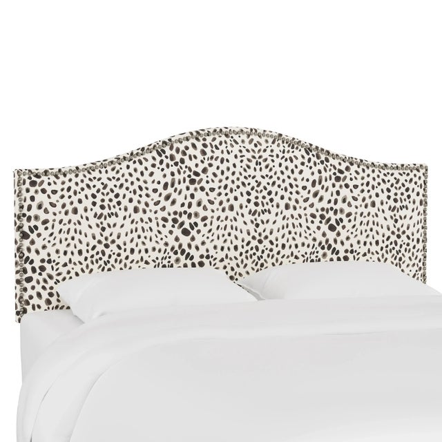 Ashland Headboard in Cream Grey Washed Cheetah, King For Sale In Chicago - Image 6 of 6