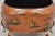 Chinoiserie Italian Red Tole Metal Chinoiserie Gilt Decorated Floor Jardiniere Planter Pot For Sale - Image 3 of 11