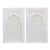Set of 2 Hand-Carved Marble Jali Windows For Sale