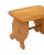 USA, 1950s Whimsical solid maple bench or stool. Great form from the legs to the stretcher and the top. Warm solid maple....