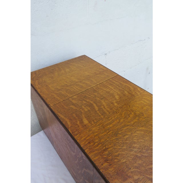 Early 1900s Oak Tabletop Two Drawer Table Top Large Wooden Card File 6128 For Sale - Image 17 of 18