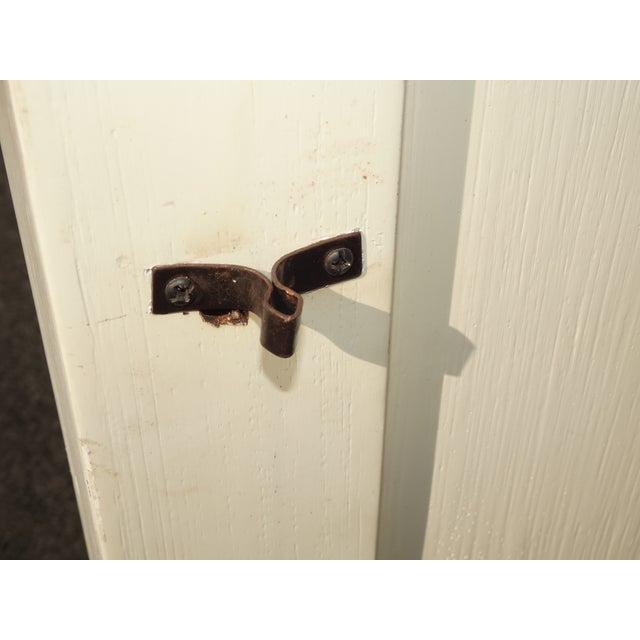 Vintage French Provincial Hand Painted White Floral W Birds Credenza Side Table For Sale - Image 17 of 18
