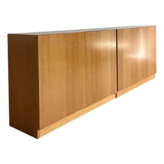Vintage Custom Two Part Long Credenza For Sale