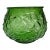 Green Crinkle Glass Vase For Sale