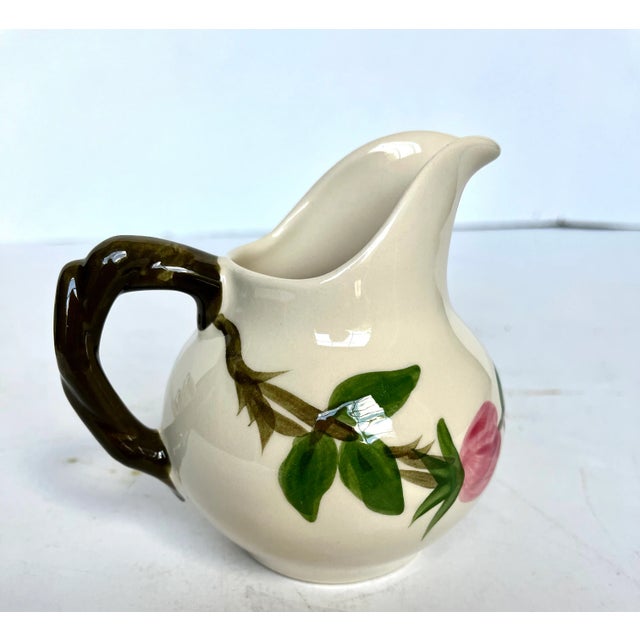 Vintage Franciscan Desert Rose Cups, Saucers, and Creamer For Sale - Image 13 of 13