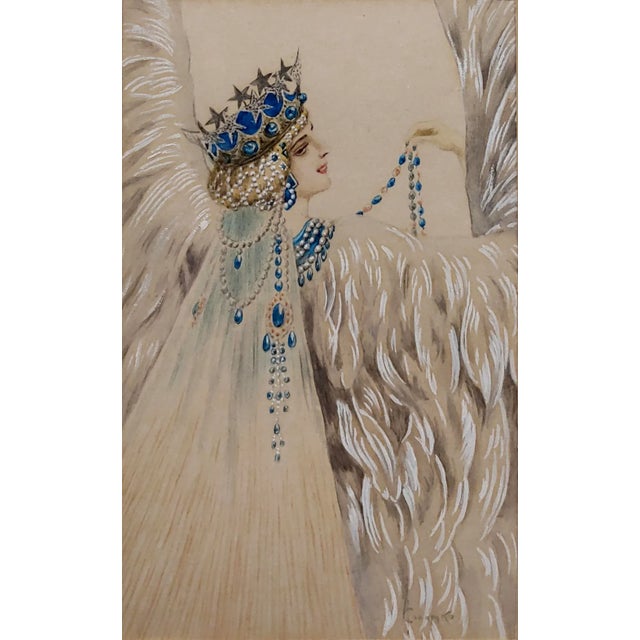 Illustration Sergei Sergeevich Solomko -The White Bird Princess -Russian Painting For Sale - Image 3 of 9