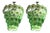 Pair of Art Deco Style Circular Murano Glass Sphere Chandeliers For Sale