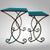 Mediterranean Mosaic Tile Nesting Tables Cerulean Pier 1 Imports Set For Sale - Image 3 of 18