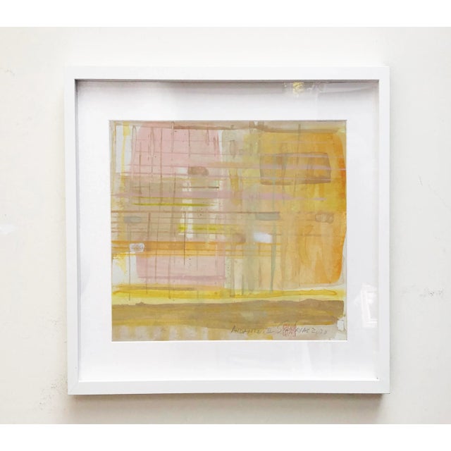 Andante II Framed Original Abstract Painting For Sale - Image 4 of 4