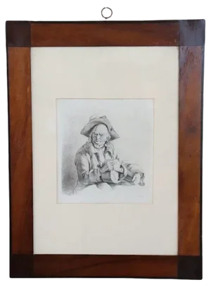Jean-Jacques de Boissieu, Portrait, Engraving, 18th Century, Framed