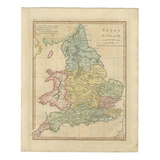 Saxon England Map by Wilkinson, London, 1817 For Sale