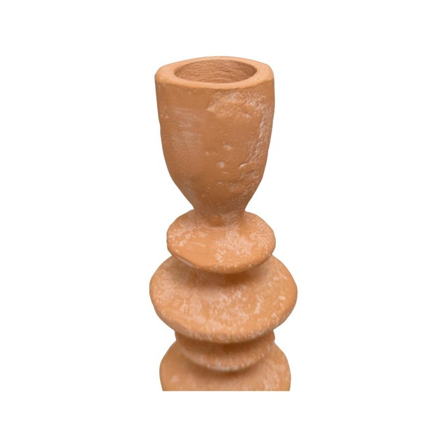 Orange Mustard Seed Candle Holder For Sale - Image 8 of 11