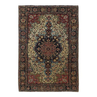 Antique Farahan Sarouk Rug 3'4'' x 4'10'' For Sale