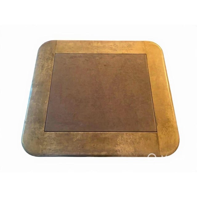 1990s Unique Vintage Goatskin Card/Backgammon Table For Sale - Image 5 of 10