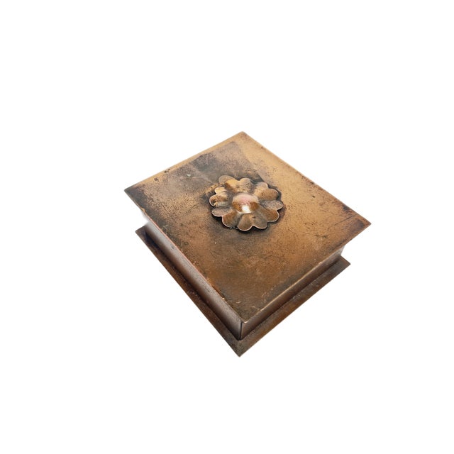 Copper Postmodern Cigarettes Box, Belgium, 1930s For Sale - Image 8 of 17