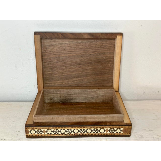 Micro Mosaic Wood Inlay Box | Chairish
