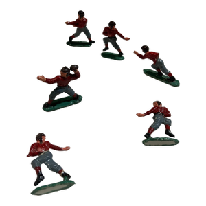 1970s Vintage Football Cake Toppers- Set of 6