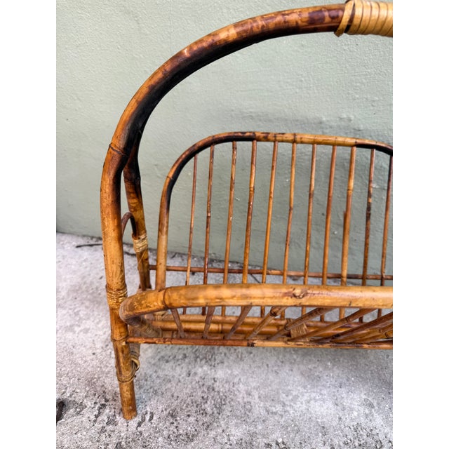 Magazine Rack – Tortoiseshell Bamboo Arched Handle $125.00 $125.00 A sculptural bamboo magazine rack with a dramatically...
