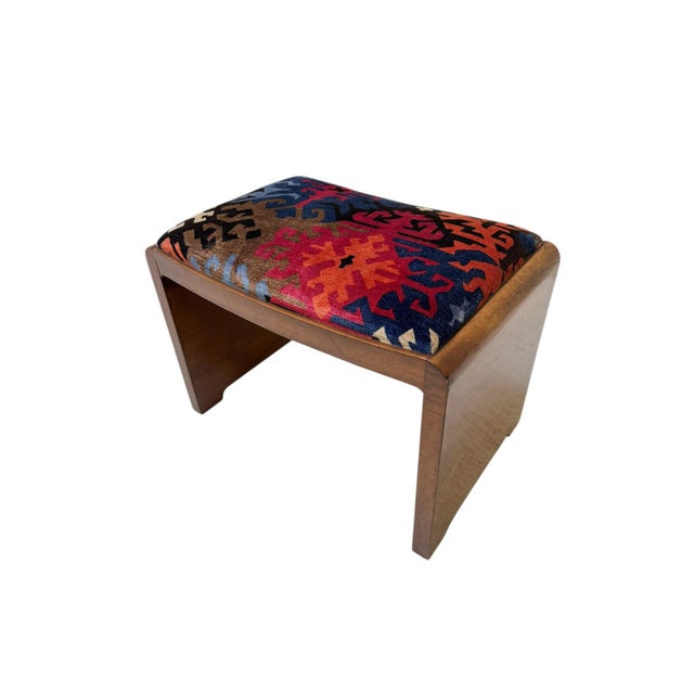 Art Deco Stool by De Coene Frères Kortrijk, 1930s For Sale - Image 4 of 10