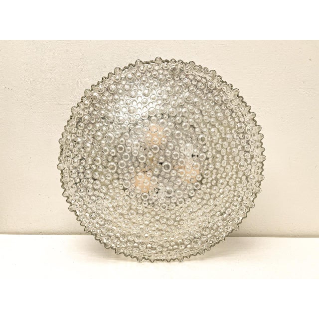 Mid-Century Modern Large Bubble Glass Flush Mount Lamp by Motoko Isshi for Staff, 1970s For Sale - Image 3 of 18
