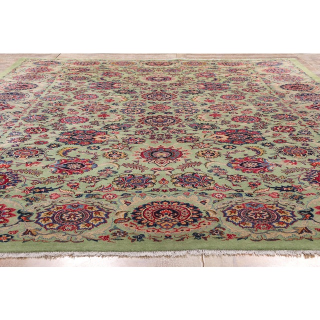 Vintage Persian Kashan Rug, 08'09 X 12'07 For Sale - Image 9 of 10