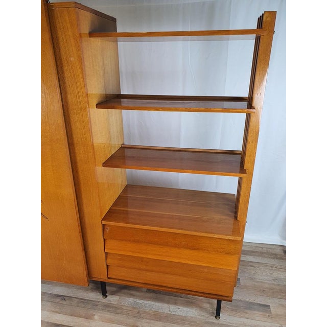 Milanese Bookcase in Beech, 1950s For Sale - Image 18 of 18