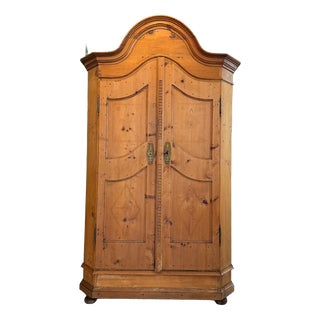 Baroque Farmhouse Cupboard in Wood For Sale