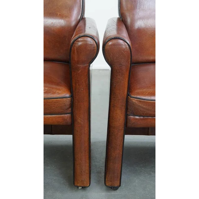 Vintage Sheepskin Dining Armchairs, Set of 2 For Sale - Image 10 of 17