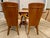 Wood Late 20th Century Art Deco Style Modern Table and Chairs For Sale - Image 7 of 16