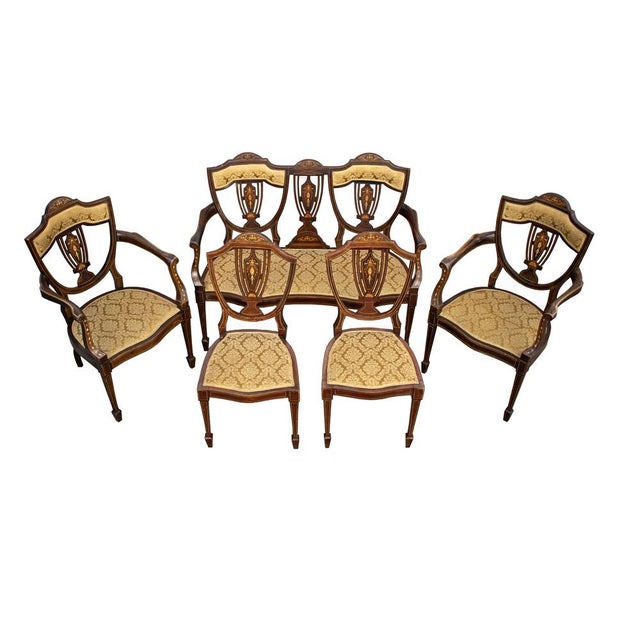 Vintage Lounge Chairs from Oetzmann & Co., 1920s, Set of 5 For Sale - Image 14 of 14