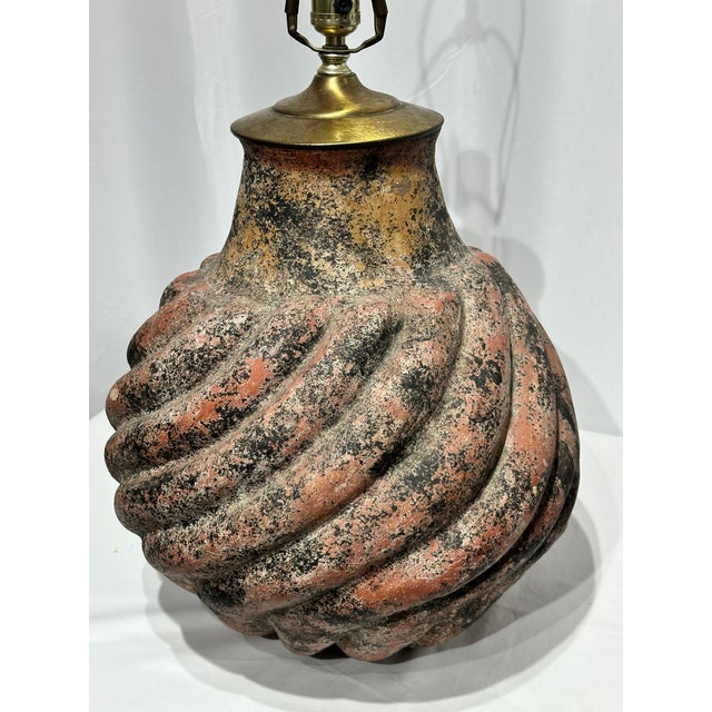 Late 20th Century Organic Post Modern Resin Lamp For Sale - Image 10 of 10