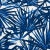 Contemporary Schumacher Sunlit Palm Linen Fabric in Blue For Sale - Image 3 of 3