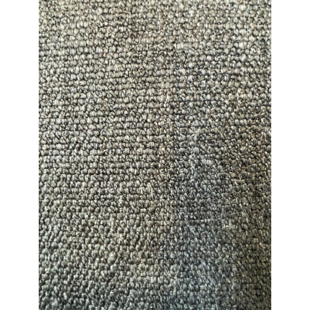 Custom Upholstered Mushroom Linen Sofa Chairish