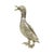 Silver-Colored Duck Sculpture in the style of Mauro Manetti, 1970s For Sale - Image 9 of 11