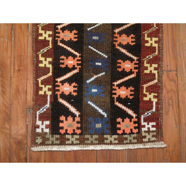 Mid-Century Modern Vintage Konya, 1'6'' X 2'9'' For Sale - Image 3 of 4